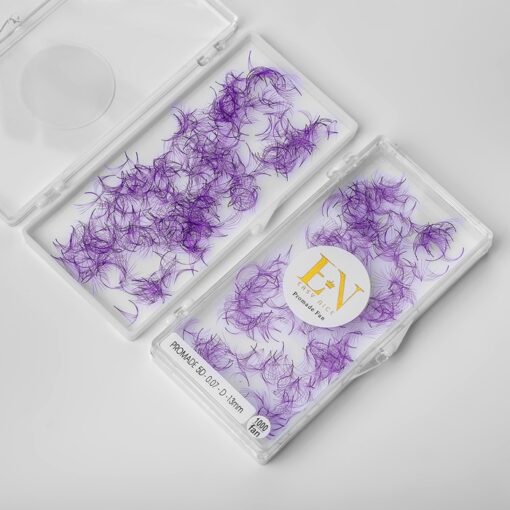colored promade fans purple color