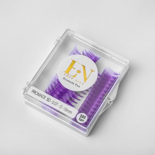 colored promade fans purple color