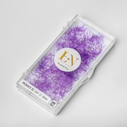 colored promade fans purple color
