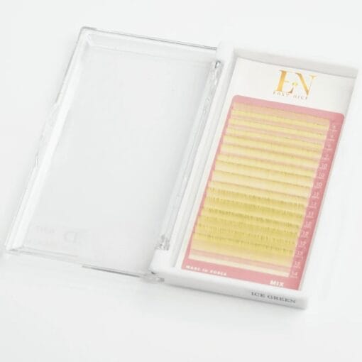colored ice green lash tray color lashes