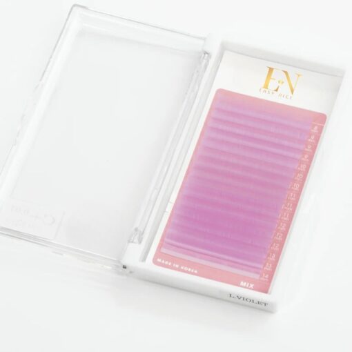 colored violet lash tray color lashes