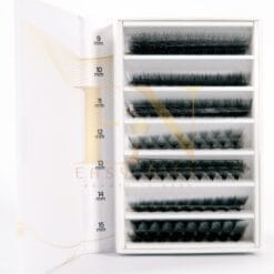 mixed length premade lash fans on strips