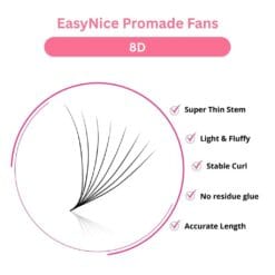 wholesale 8d premade lash fans