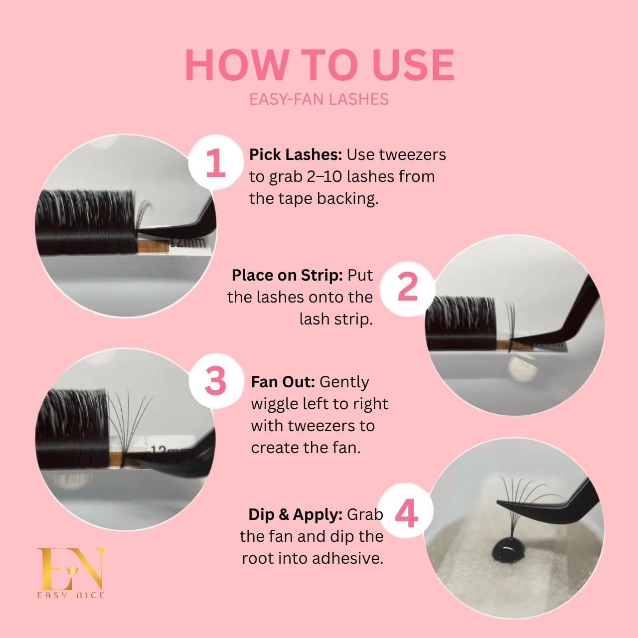 how to use easy fan lashes