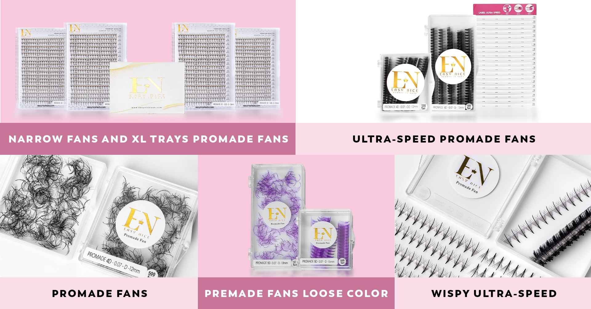 lash products of easynice eyelash extensions