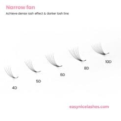 narrow lash fans list