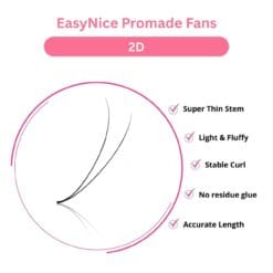 wholesale 2d premade lash fans