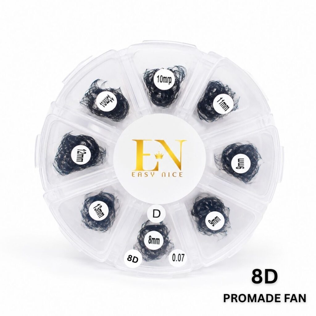 8d mixed-size promade lash fans