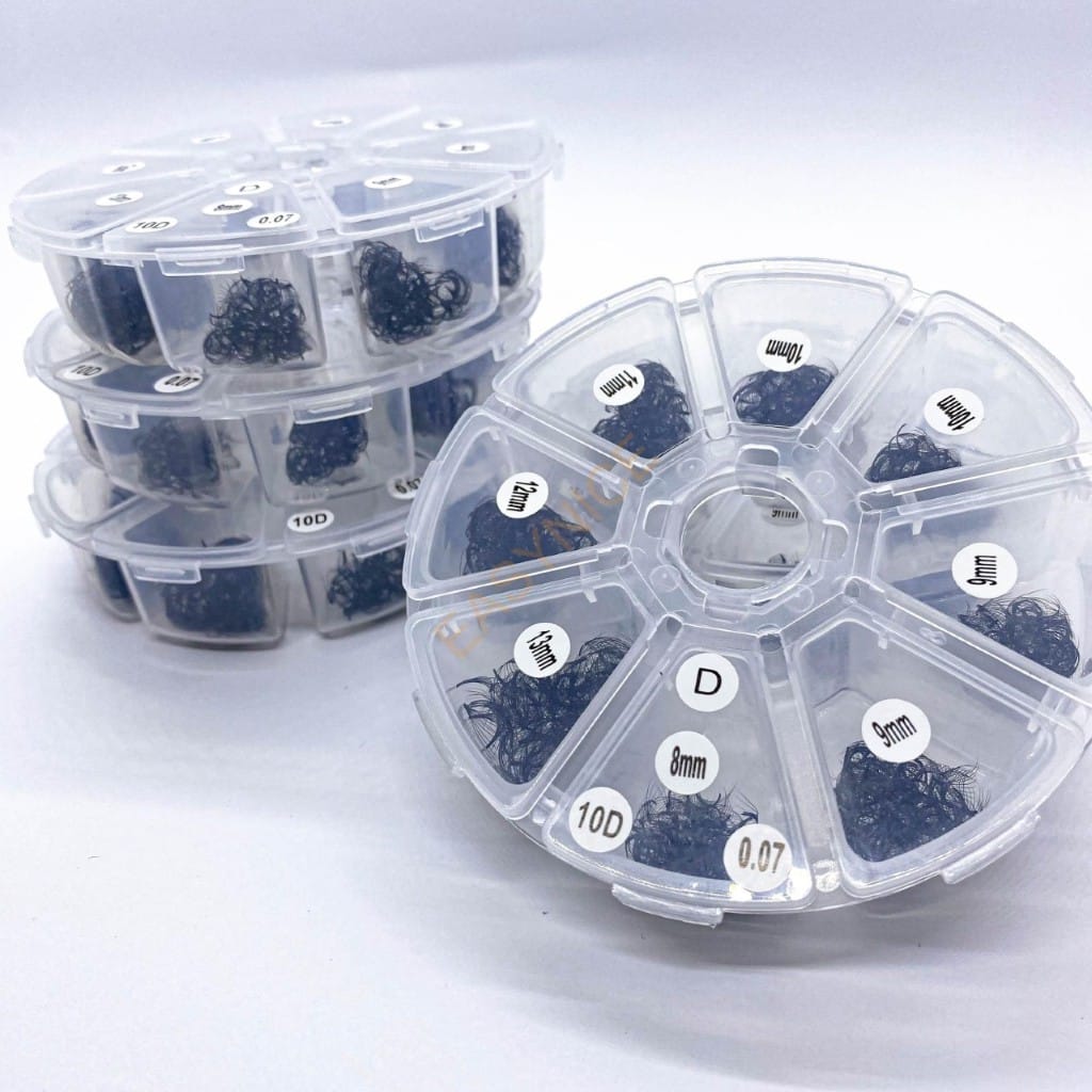 mixed size promade lash fans