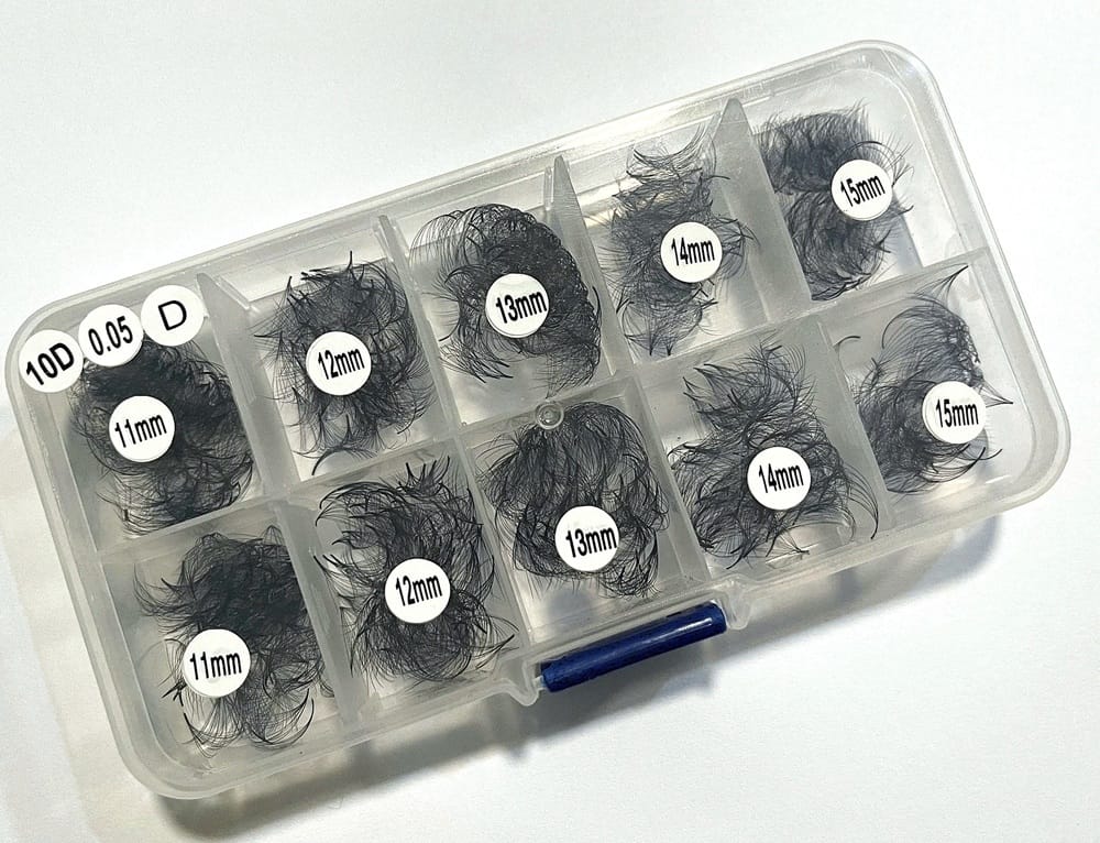 premade volume fan 10 length