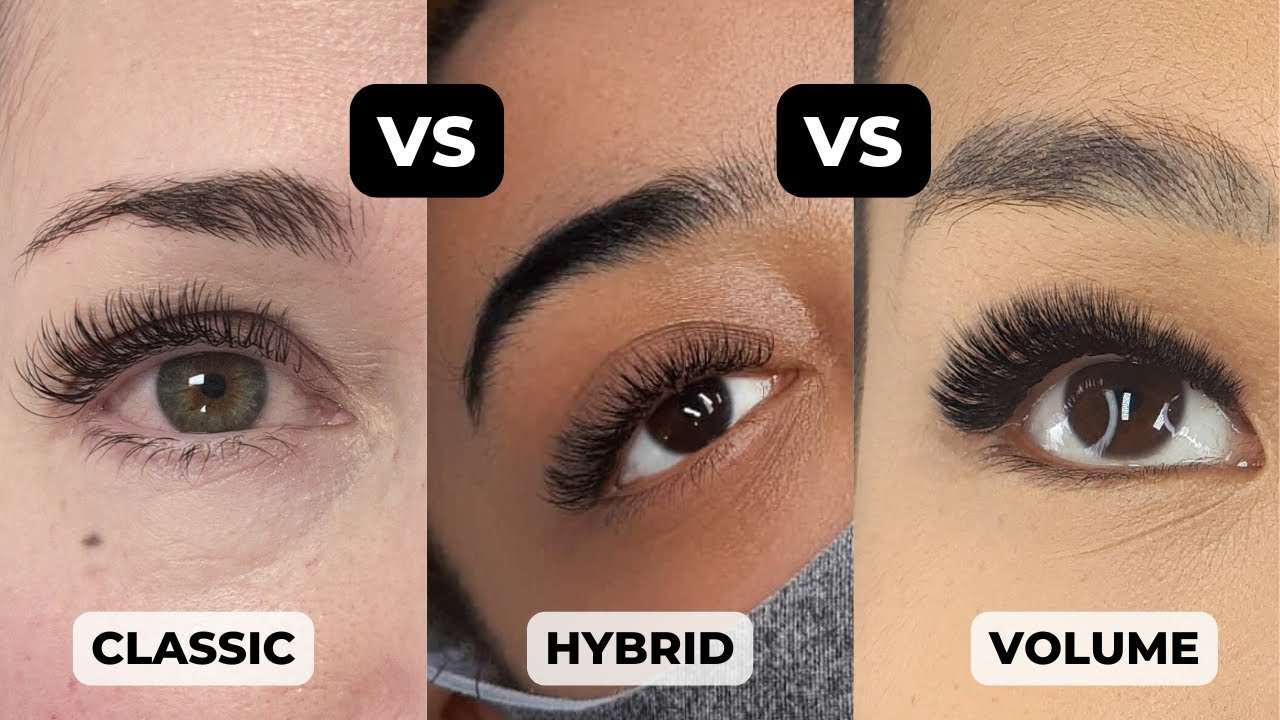 classic hybrid volume lashes