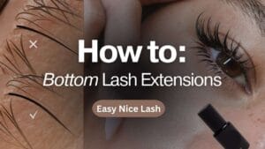 how to bottom lash extensions